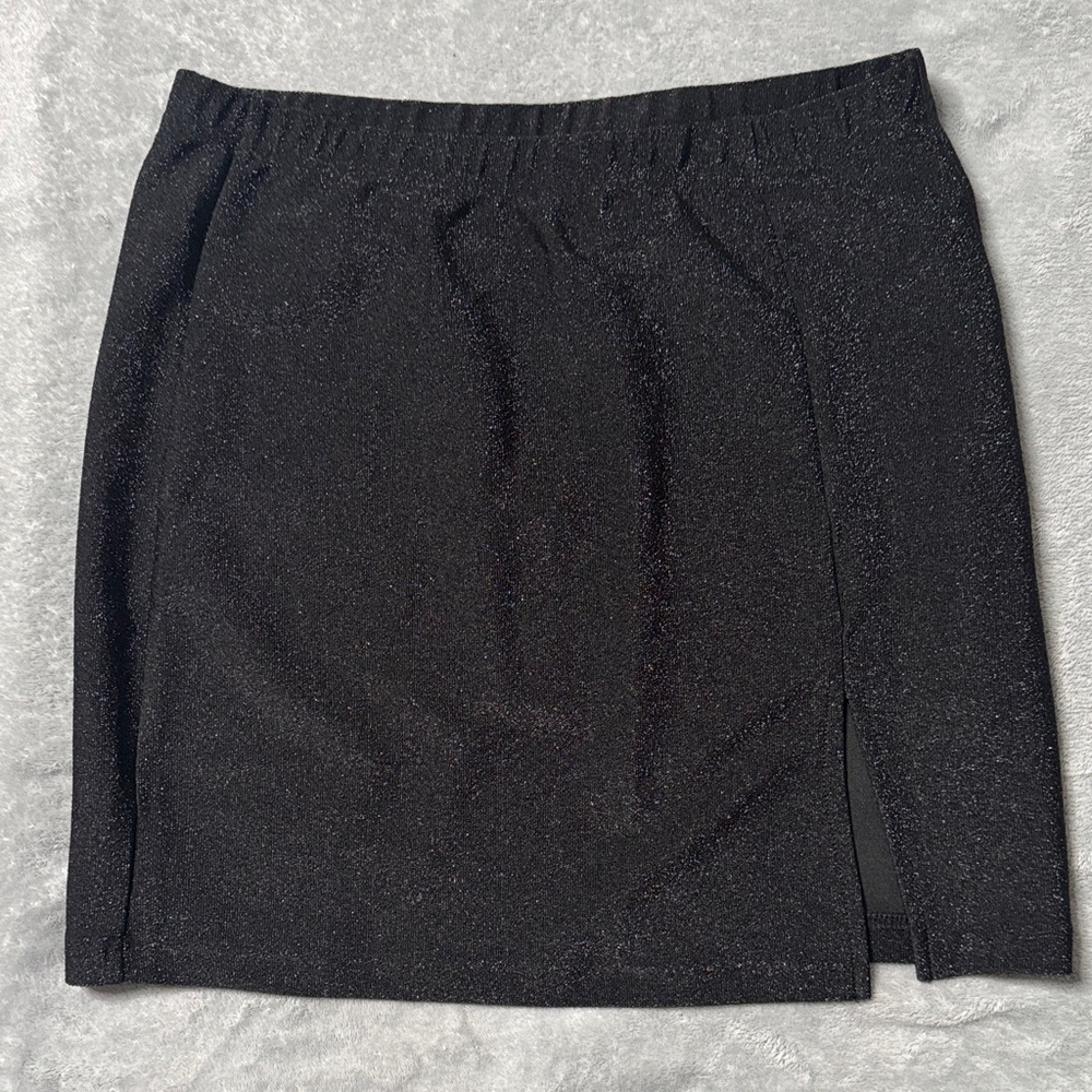 SHEIN Sparkling Black Pencil Skirt